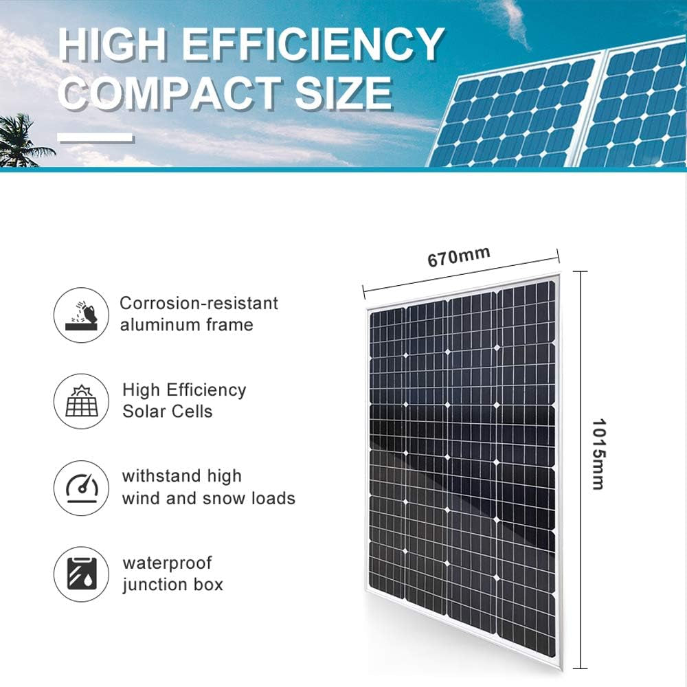 1000W Solar Wind Hybrid Kit 12V Battery Charger: 5Pcs 120W Monocrystalline Solar Panel,400W Wind Turbine Generator,Hybrid MPPT Charge Controller & 1000W Inverter & Brackets