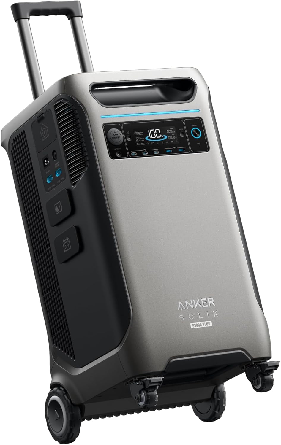 Anker SOLIX F3800 plus Portable Power Station (2025 NEW), 3,840Wh, 3,200W Solar Input, Generators for Home Use, Expandable to 53Kwh, Works with Generator, for Power Outages, Rvs, and Emergencies